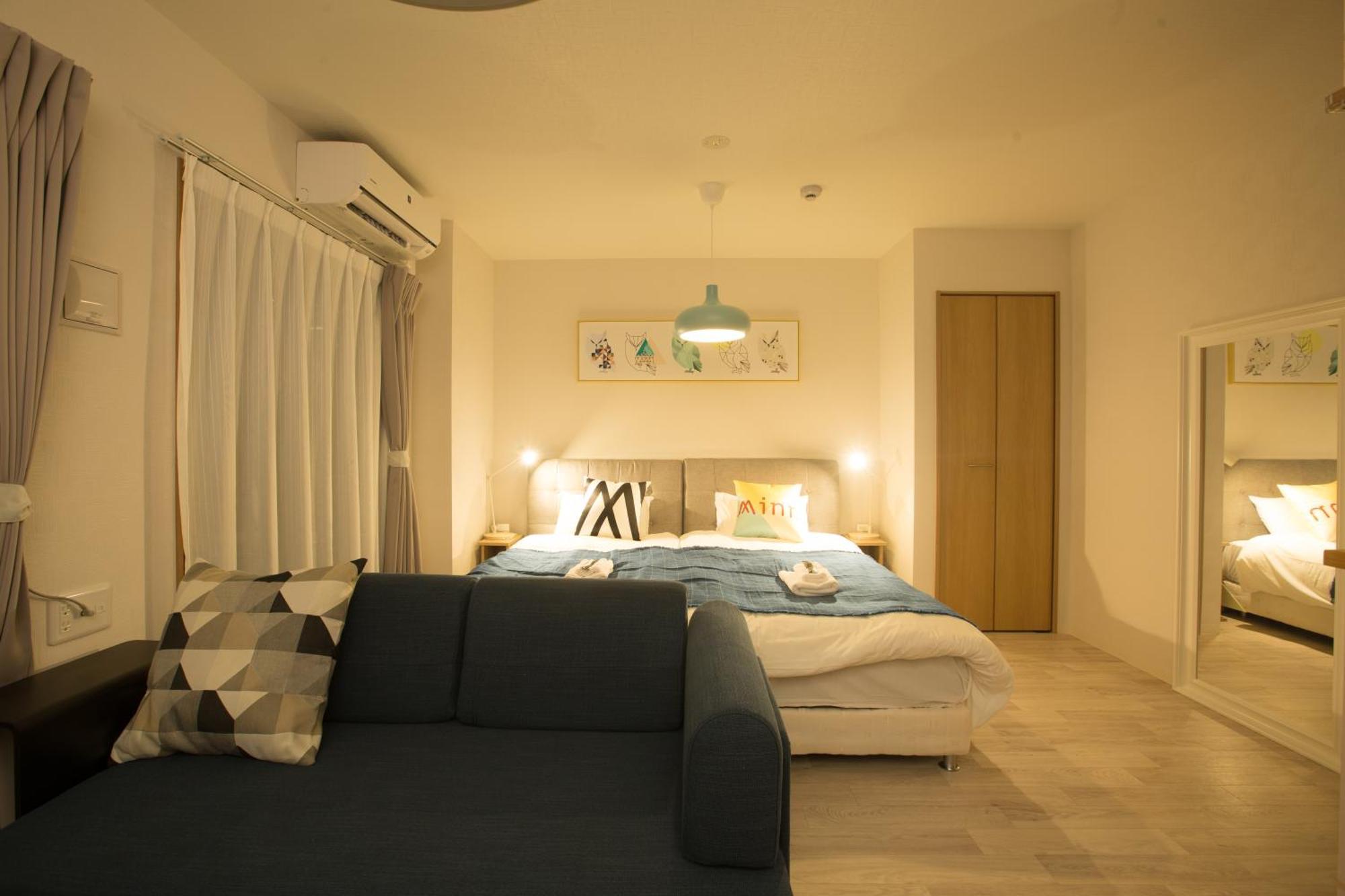 Sky Living Namba Apartman Oszaka Szoba fotó