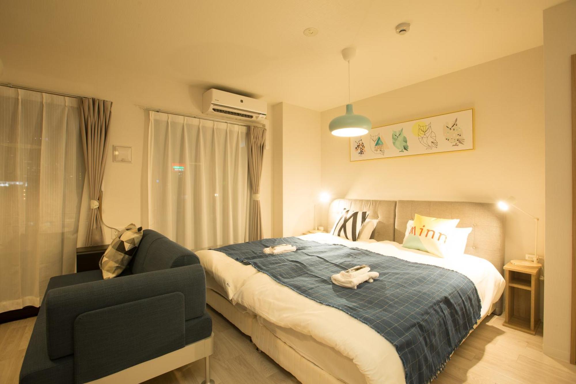 Sky Living Namba Apartman Oszaka Szoba fotó