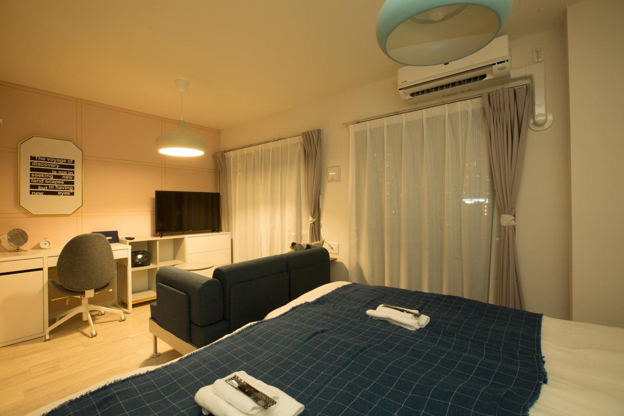 Sky Living Namba Apartman Oszaka Szoba fotó